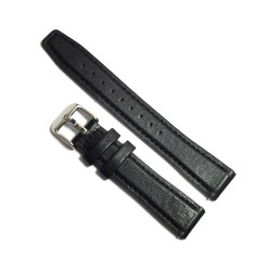 Curea de ceas Neagra din piele ecologica si silicon - 14mm 16mm 18mm 20mm 22mm