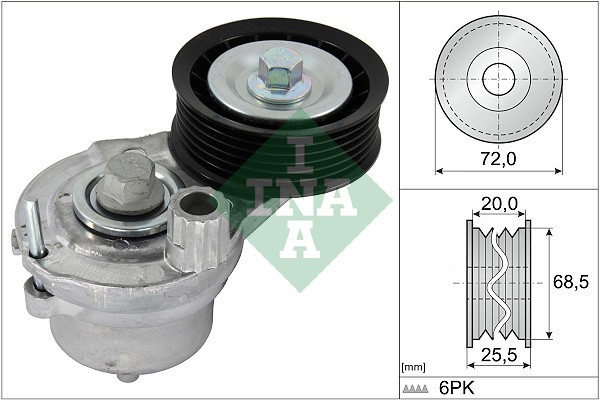 INA 534 0703 10 Intinzator curea, curea distributie