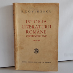 Lovinescu, ISTORIA LITERATURII ROMANE, 1900_1937, Bucuresti, 1937