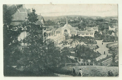 cp Baile Ocna - Sibiului - circulata 1924, timbre foto