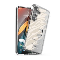 Husa pentru samsung galaxy a36 5g, atasare magnetica, magsafe, pattern skin 10, clear foto