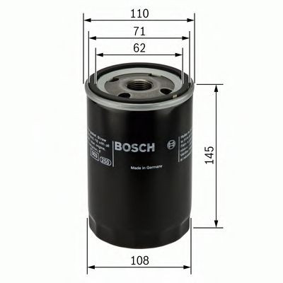 Filtru ulei PEUGEOT BOXER bus (230P) (1994 - 2002) BOSCH 0 451 203 201 foto