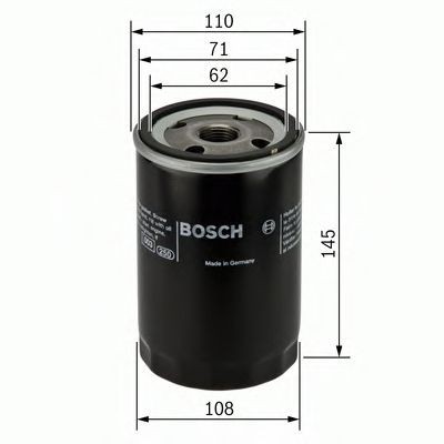 Filtru ulei PEUGEOT BOXER platou / sasiu (244) (2001 - 2016) BOSCH 0 451 203 201