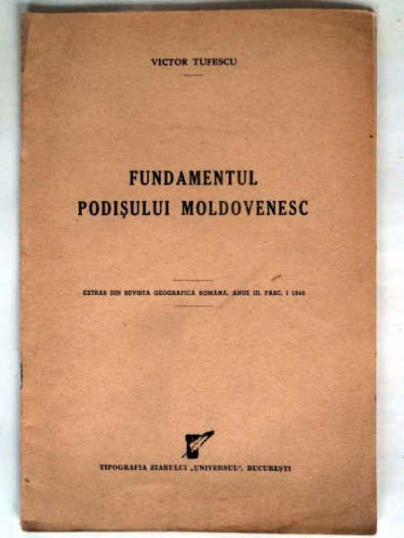 FUNDAMENTUL PODISULUI MOLDOVENESC - VICTOR TUFESCU