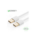Cablu USB 2.0 tip A Tata - Tata-Lungime 1 Metru-Culoare Alb, Ugreen