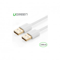 Cablu USB 2.0 tip A Tata - Tata-Lungime 1 Metru-Culoare Alb