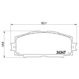 Placute frana Toyota Yaris / Vios Sedan ( P9) 08.05-12.13, Fata, BREMBO