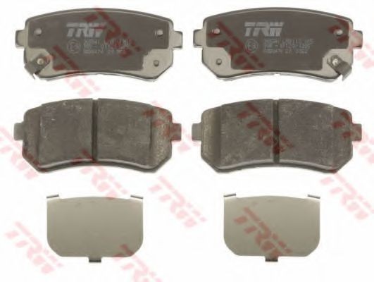 Set placute frana,frana disc HYUNDAI i30 (FD) (2007 - 2011) TRW GDB3474