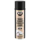 Spray Insonorizant Auto K2 Negru 500ml, Protectie Antifonare, Antirugina, Praguri, Bare Protectie, Vopsea