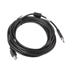 Lanberg CA, USBA, 11CC, 0050, BK , Cablu USB 2.0 AM, BM, 5 m, cu ferita, conectori aurii