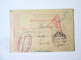 Rara! Carte postala pentru prizonierii de razboi WWI cenzurata militar Taskent(Uzbekistan) 1916 si expediata din lagarul de la Kokand