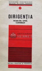Dirigentia, incercari, opinii, contributii - 1970 (D3) foto