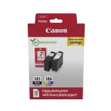 Pachet cartuse originale Canon PG-585 CL-586 + hartie foto