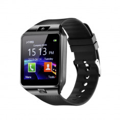 Ceas Smartwatch DZ09 cu Functie Apelare, SMS, Camera, Bluetooth, Pedometru, Android - Negru foto