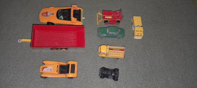 LESNEY, MATCHBOX, ROVERMATIC, TRACTOR, TRAILER, KARRIER- MASINUTE- LOT 8 MASINI foto