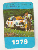 Bnk cld Calendar de buzunar - 1979 - Loto Pronosport