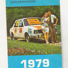 bnk cld Calendar de buzunar - 1979 - Loto Pronosport