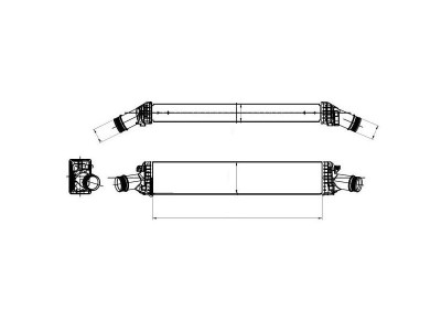 Intercooler Audi A4 (B8), 04.2008-05.2010, motor 3.0 TDI 155/176kw, diesel, cutie automata, cu/fara AC, aluminiu brazat/plastic, 720x140x80 mm, Behr/ foto