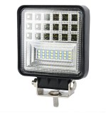 Cumpara ieftin Proiector LED auto, off-road, lumina rece 6000K, 16 W, 12-24 V, aluminiu PVC, protectie IP65, 12.5 x 10.7 x 2.2 cm, negru