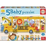 Cumpara ieftin Puzzle Educa - School Bus, 19 piese