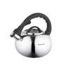 Fierbător tradițional cu fluier fabricat din inox, ceainic 2.5 litri, 15-22 cm, argintiu, Klausberg