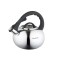 Fierbător tradițional cu fluier fabricat din inox, ceainic 2.5 litri, 15-22 cm, argintiu, Klausberg