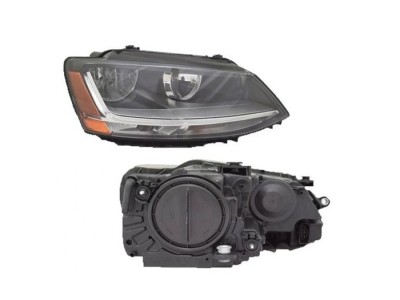 Far VW JETTA (1B), 2016-, TYC, fata, partea dreapta, cu &amp;amp;#39;lumina de zi&amp;amp;#39; tip LED; Tip=USA;tip bec H7+H7+PY21W; manual; Omologare: SAE; foto