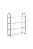 Cumpara ieftin Organizator de depozitare pentru pantofi, 4 rafturi, capacitate 20 kg, gri