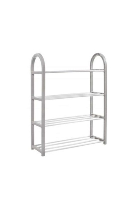 Organizator de depozitare pentru pantofi, 4 rafturi, capacitate 20 kg, gri
