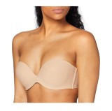 Sutien Triumph Stepy Soft 01 WDP Bej 80C, Bretele Detasabile, Outlet, Microfibra, Poliamida, Poliester, Elastan, Bumbac