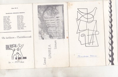 bnk div Invitatie Liceul Unirea Targu Mures revedere 1979 foto