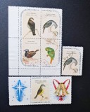 Cuba 1970 Crăciun 1970/71 Fauna Păsări Endemice Bloc 4v + Timbru Individual + Vignetă Clopoței Ștampilat Habana - A90, Stampilat