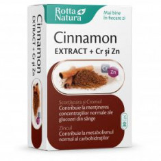 Cinnamon exract+crom si zinc 30cps rotta natura