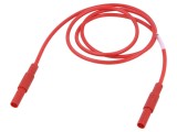 Cablu de măsurare HIRSCHMANN T&amp;M 16A mufă banană 4 mm 1m roșu
