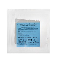 Tifon gras steril cu vaselină albă 7,5x7,5cm, 5 bucăți
