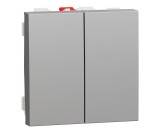 Intrerupator dublu cap scara 2M Noua Unica aluminiu NU321330