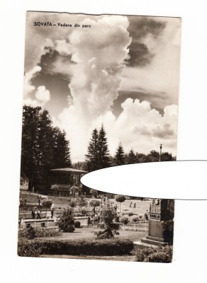 CP Sovata - Vedere din parc, RPR, necirculata, datata 1963, stare foarte buna foto