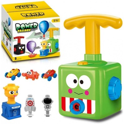 Jucarie interactiva lansator baloane, 12 baloane, 4 figurine, multicolor foto