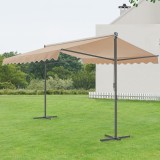 Copertina pavilion gradina Selenizza 400x300x260cm culoarea nisipului [pro.tec] HausGarden Leisure