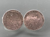 Set de 2 butoni,nasturi foarte vechi din alama argintata,1/4 Fl,stare perfecta.