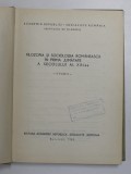 FILOZOFIA SI SOCIOLOGIA ROMANEASCA IN PRIMA JUMATATE A SECOLULUI AL XX-LEA. STUDII 1969