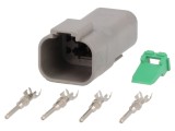 Conector cablu-cablu mufă tată DT 4 pini crimpat