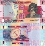 Sierra Leone 1 Leone 2022 UNC Bancnota - Africa, Ne流通rată