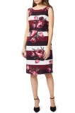 M622-821 Rochie casual, fara maneci si cu imprimeu floral, L