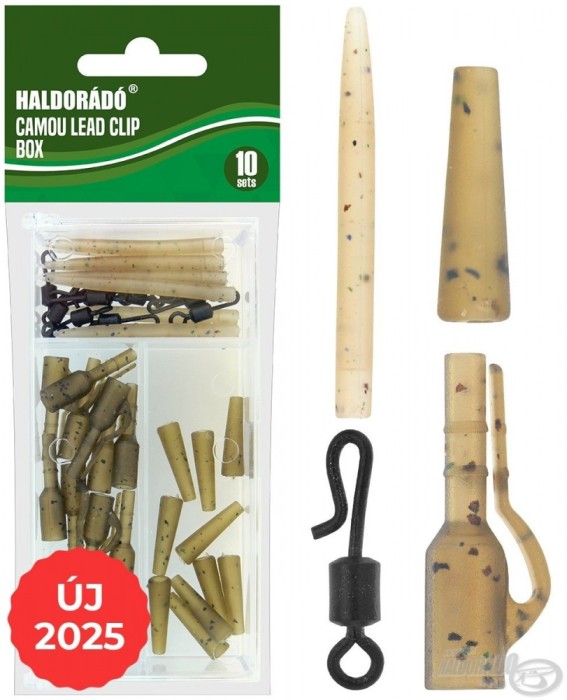 Haldorado - Camou Lead Clip Box 10buc/pachet