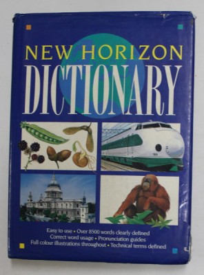 NEW HORIZON DICTIONARY by JOHN GRISEWOOD , 1991, PREZINTA PETE SI URME DE UZURA foto