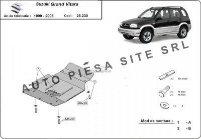 Scut metalic motor Suzuki Grand Vitara fabricat in perioada 1999 - 2005 APS-25,230 foto