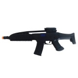 Pusca Super Power Gun cu baterii si luneta , negru, sunete, lumini, vibratii