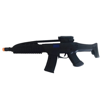 Pusca Super Power Gun cu baterii si luneta , negru, sunete, lumini, vibratii foto