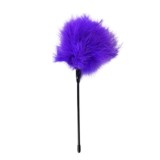 Puf de gadilat Bound to Please - Feather, ideal pentru jocuri senzoriale, mov